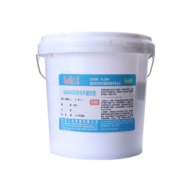 Two-component flame-retardant heat-conductive potting adhesive SD6105