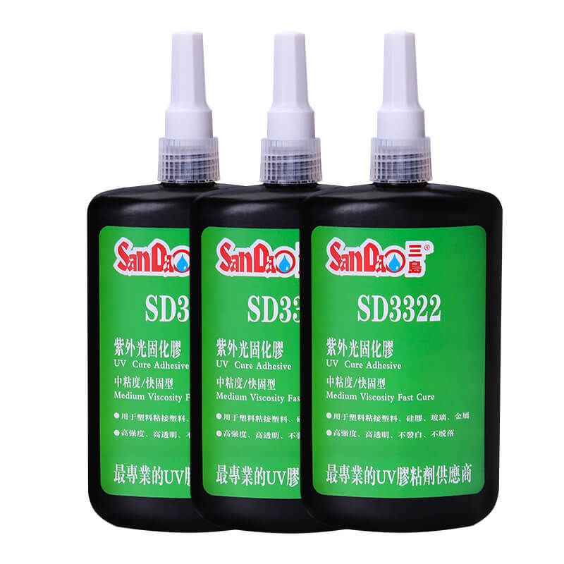 SANDAO inexpensive uv adhesive for glass metal for fixing products