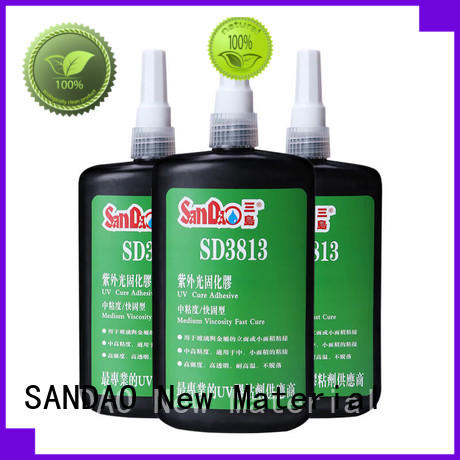SANDAO good-package uv bonding glue bulk production for fixing products