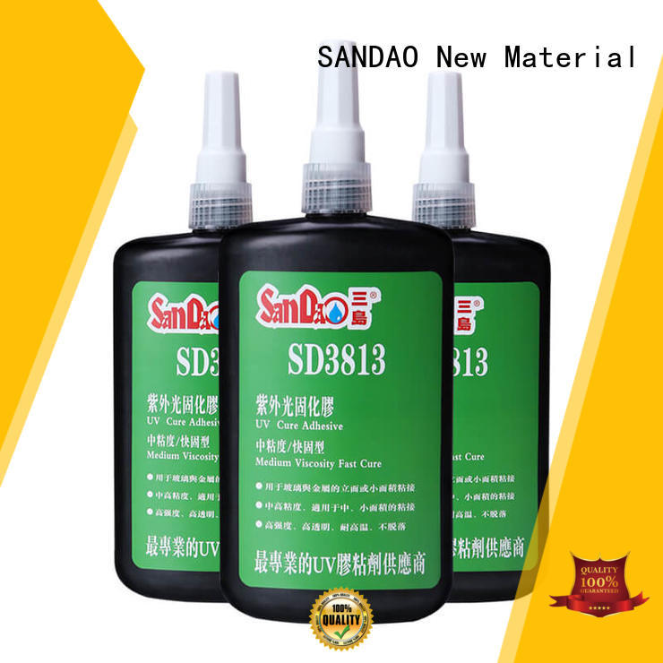 SANDAO glass uv bonding glue from manufacturer for electrical products
