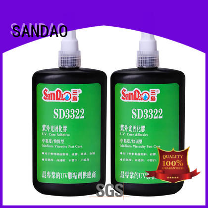 SANDAO inexpensive uv adhesive for glass metal for fixing products