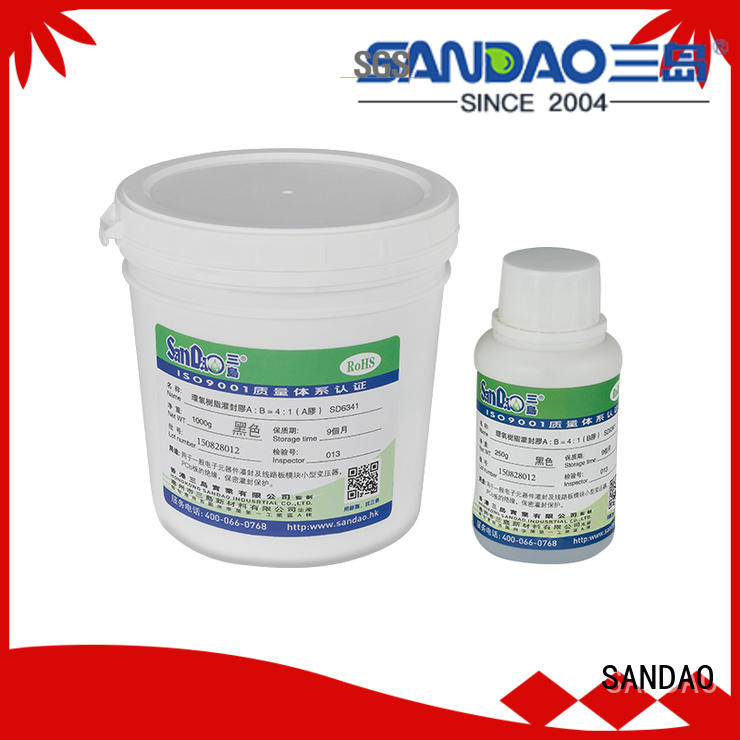 SANDAO potting Two-component addition-type potting adhesive TDS  manufacturer for glass parts