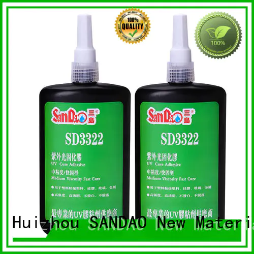 uv glue for glass resistant metal adhesive SANDAO Brand UV glue