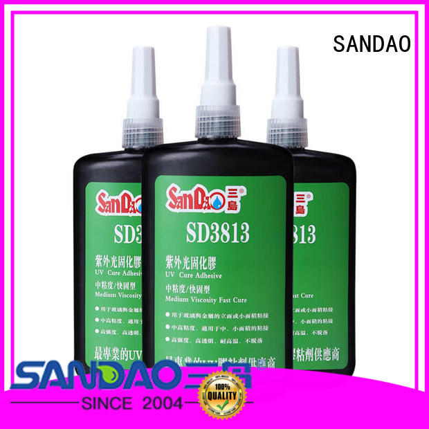 SANDAO reasonable uv bonding glue bulk production for screws