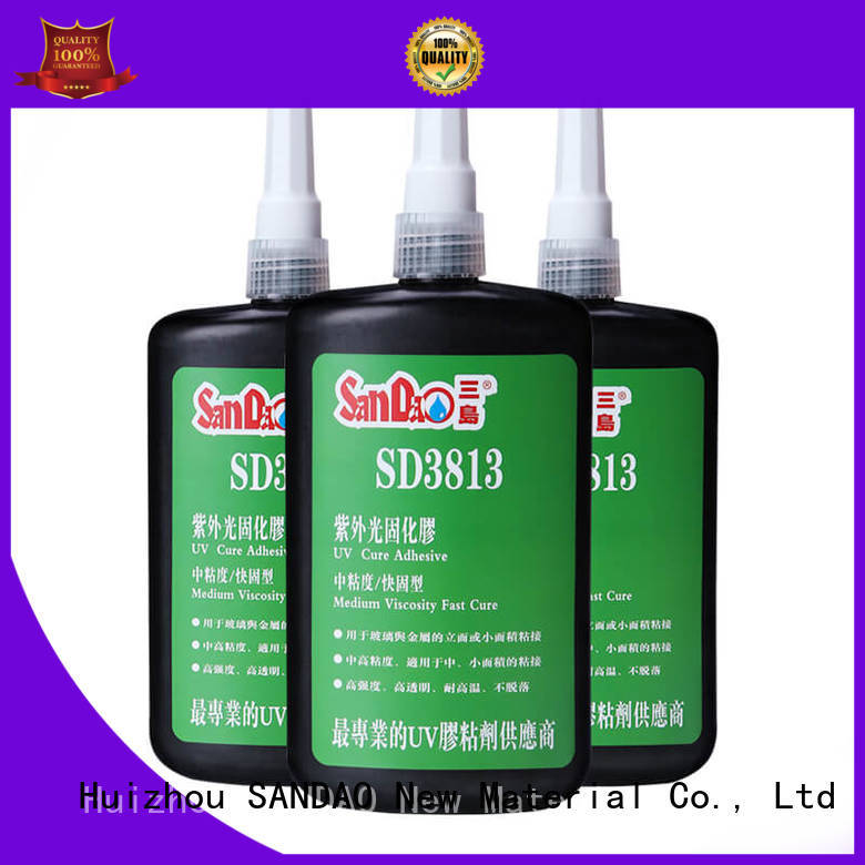 SANDAO resin uv bonding glue bulk production for screws